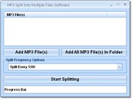 MP3 Split & Cut Multiple Files Software screenshot